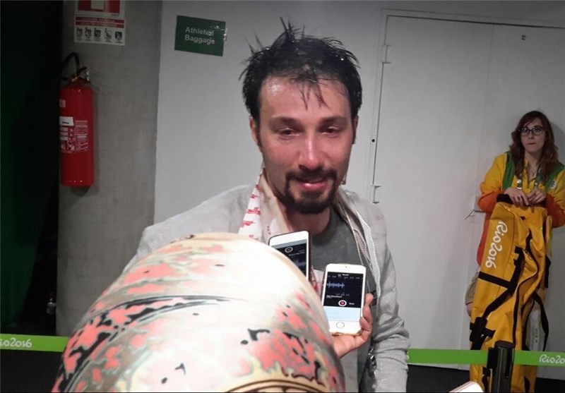 عکس/ اشک‌های عابدینی بعد از چهارمی در شمشیربازی ریو