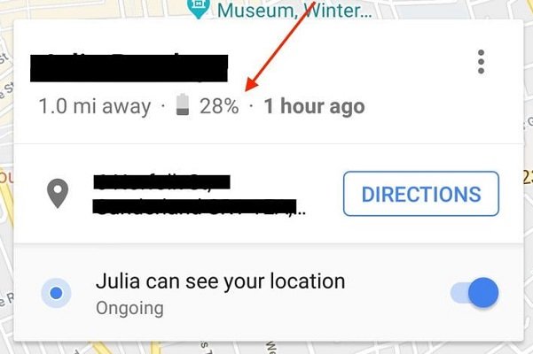 با خدمات نقشه گوگل شارژ باتری را به اشتراک بگذارید