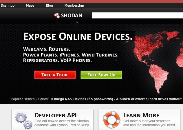 موتور جستجوی مورد علاقه‌ی هکرها