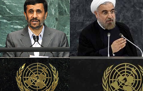 اینفوگرافی/ مقایسه دیدارهای روحانی و احمدی‌نژاد در نیویورک