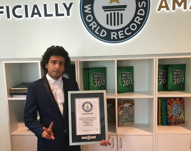 ثبت یک رکورد گینسی توسط جوان شیرازی