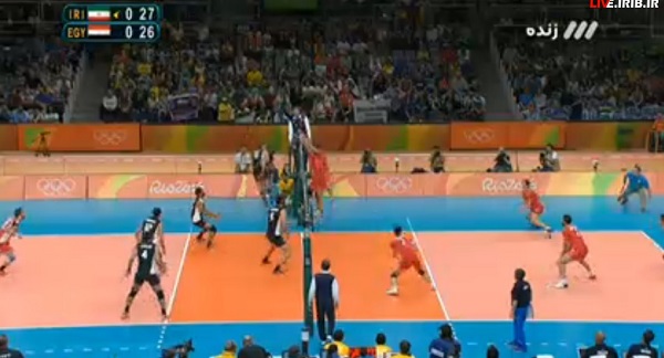 پخش آنلاین والیبال ایران مصر در المپیک 2016 ریو