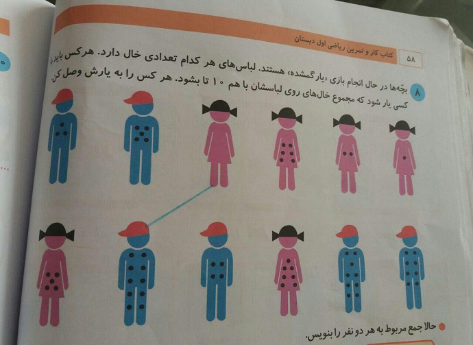 آموزش ارتباط با جنس مخالف در کلاس اول دبستان (+عکس)