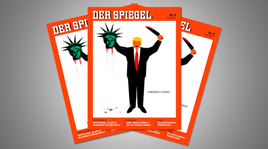 جنجال تصویر ترامپ روی جلد مجله اشپیگل آلمان (+عکس)