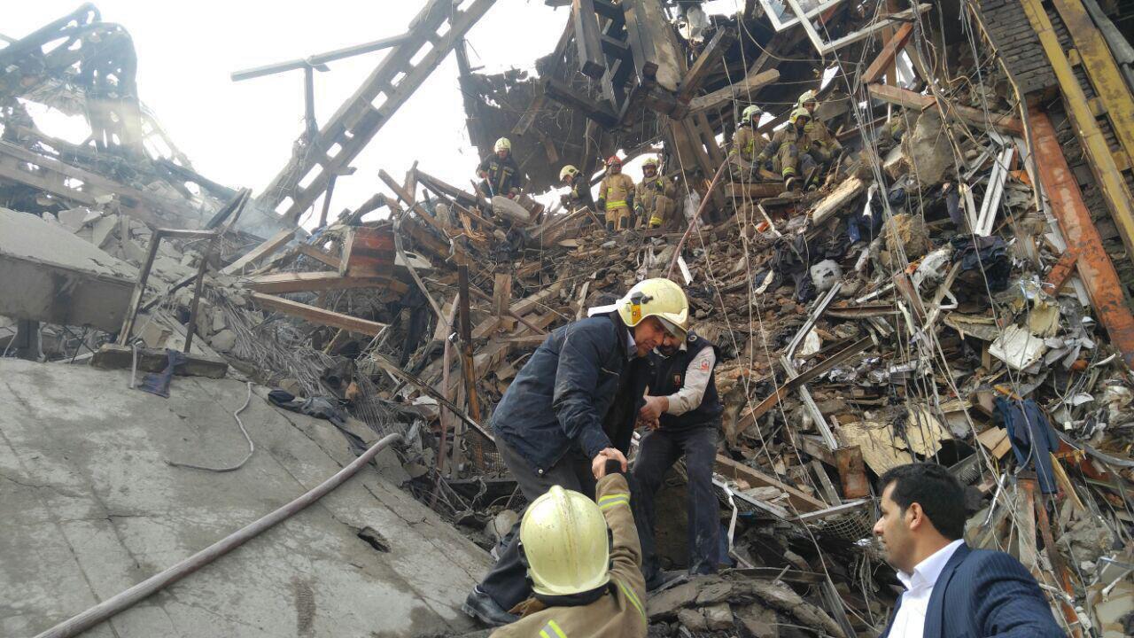 واکنش توئیتری روحانی به حادثه آتش سوزی در پلاسکو