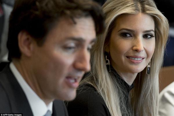 دلبری علنی دختر ترامپ از نخست وزیر کانادا (+تصاویر)