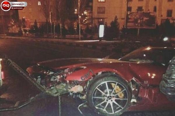 تصادف وحشتناک بنز ۵ میلیاردی در تبریز (+عکس)