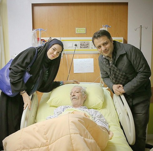 عکس/ عیادت آزاده نامداری و میثم زمان‌آبادی از پورحیدری