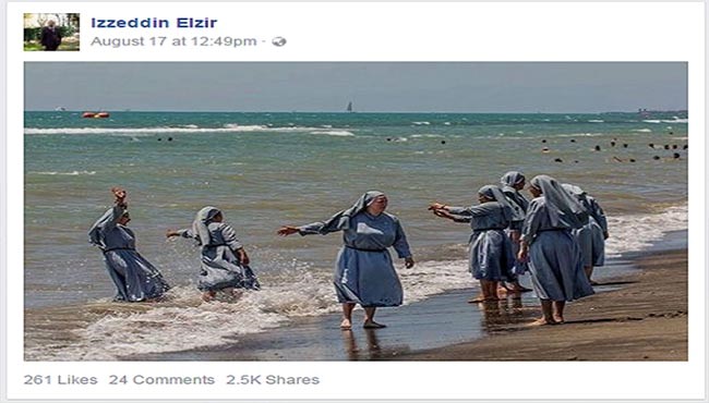 انتشار تصویر شنای راهبه‌ها در فیس بوک جنجال به پا کرد (+عکس)