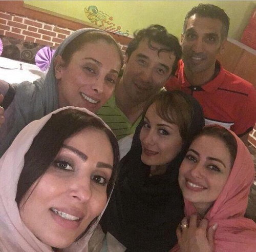سلفی خانم‌های بازیگر با دو فوتبالیست جنجالی!