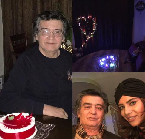 جشن تولد 70 سالگی رضا رویگری با همراهی همسرش! 