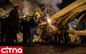 تصاویر عملیات بامدادی نیروهای امدادی در پلاسکو؛ 20 آتش‌نشان محبوس زیر آوار