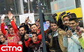 استقبال از ژاوی در فرودگاه امام (+تصاویر)