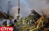 گزارش تصویری &quot;سایت یاهو&quot; از آوار برداری ساختمان &quot;پلاسکو&quot;