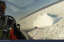 عکس سلفی یک خلبان در حال پرواز بر فراز قطب 