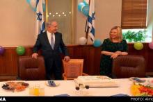 انتشار عکس جشن تولد نتانیاهو در توییتر