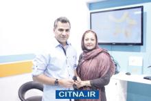 رزیتا غفاری در غرفه فیلم و موسیقی همراه  اول حضور یافت