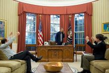 سایت کاخ سفید واکنش اوباما زمان دریافت خبر توافق هسته‎ای را نمایش داد