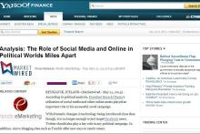 انعکاس فعالیت مجازی هواداران قالیباف در یاهو