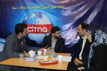 تشریح شبکه‎ی ملی اطلاعات در بازدید انصاری از غرفه‎ی سیتنا در نمایشگاه مطبوعات