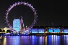 استفاده‎ی توئیتر از چرخ و فلک لندن به عنوان پلاکارد تبلیغاتی