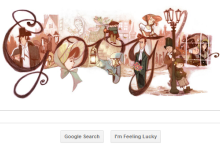 تغییر لوگوی گوگل به مناسبت دویستمین سال تولد چارلز دیکنز