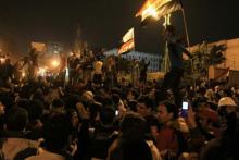 اعتراض تظاهرکنندگان مصری به برنامه‌های تلویزیون دولتی مصر