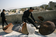 جریمه نصب مجدد ماهواره پس از توقیف پلیس	