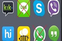 دسترسی به «لاین» و «واتس آپ» محدود شد 