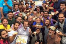 عکس/ جشن هسته‌ای عوامل «پایتخت 4» 