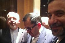 سلفی عراقچی با ظریف در آسانسور 