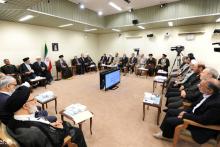 گزارش تصویری/ دیدار اعضای شورای عالی فضای مجازی با رهبر انقلاب