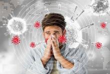 گسترش سرایت ویروس تنفسی با علائم عفونت ریه و سرفه شدید