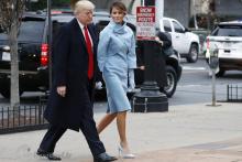 همه تصاویر بانوی‌اول جدید امریکا در مراسم تحلیف