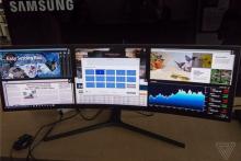 عریض ترین نمایشگر خمیده دنیا روانه بازار شد