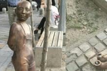 مجسمه کودک در حوالی میدان ونک به سرقت رفت
