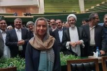 واکنش متفاوت یک روحانی به سلفی با موگرینی