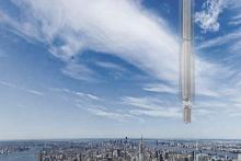 آسمانخراشی آویزان به سیارک در دبی ساخته می شود!