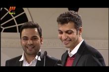 شوخی منشوری عادل با احسان علیخانی روی آنتن 90