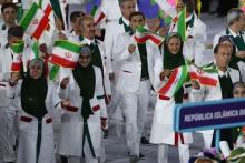 فیلم/ رژه&zwnj;ی کاروان ایران در افتتاحیه المپیک ریو 2016