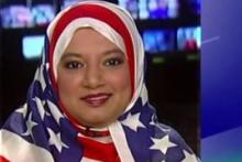 روسری عجیب یک خانم در برنامه زنده تلویزیونی! (+عکس)