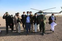 حضور آذری جهرمی در منطقه‌ی بلوچستان به‌منظور بررسی طرح توسعه‌ی ارتباطات روستایی