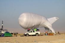 نصب بالن استراتسفر اینترنت در مرز مهران برای نخستین بار در خاورمیانه