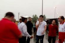 تصادف سردار آزمون با پورشه اش (عکس) 