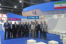 عکس یادگاری اعضای پاویون ایران نمایشگاه بانکوک با دبیرکل ITU