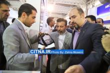 گزارش تصویری سیتنا/ بازدید وزیر ارتباطات از غرفه دانشکده پست و مخابرات در نمایشگاه تلکام
