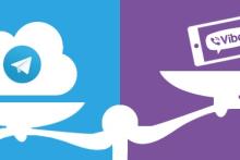 جنگ وایبر با تلگرام