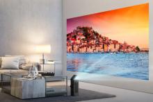 پروژکتور باریک 4K ال‌جی با توانایی ایجاد صفحه 150 اینچی