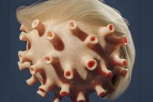 طرح خلاقانه گرافیست لبنانی در پی ابتلای ترامپ به کرونا +عکس