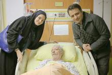 عکس/ عیادت آزاده نامداری و میثم زمان‌آبادی از پورحیدری